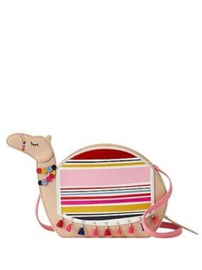 Kate Spade New York Spice Things Up Camel Novelty Leather Crossbody Bag Purse